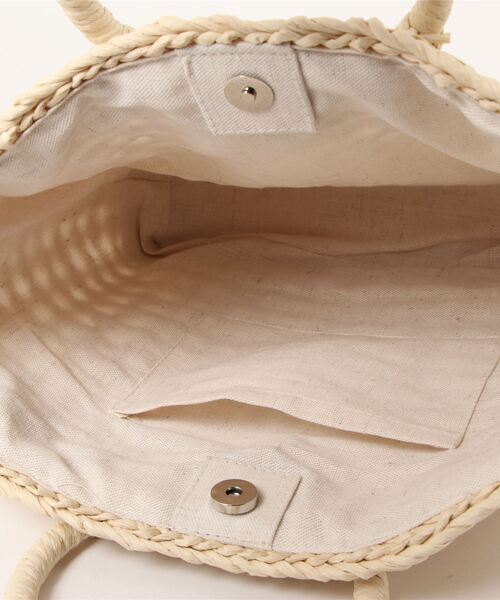 Bou Jeloud（ブージュルード）の「【ＥＣ】リングハンドルトートバッグ（かごバッグ・レディース・ブラウン/アイボリー/ミント・-）」の15枚目の写真