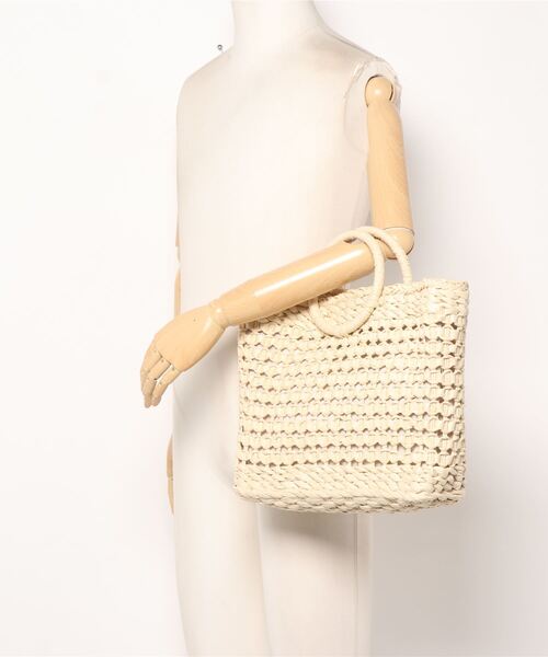 Bou Jeloud（ブージュルード）の「【ＥＣ】リングハンドルトートバッグ（かごバッグ・レディース・ブラウン/アイボリー/ミント・-）」の16枚目の写真