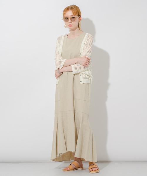 Paradise Picnic（パラダイスピクニック）の「メッシュショートカーディガン（カーディガン/ボレロ・レディース・ブラック/ホワイト/ピンク・FREE）」の22枚目の写真