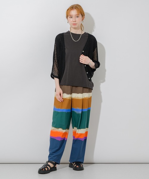 Paradise Picnic（パラダイスピクニック）の「メッシュショートカーディガン（カーディガン/ボレロ・レディース・ブラック/ホワイト/ピンク・FREE）」の21枚目の写真