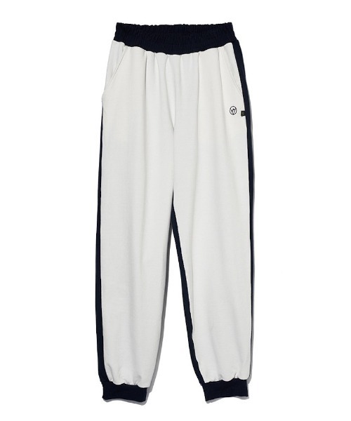 VIBGYOR(ヴィブジョー)の「【Re:one】「OVERR」OVR LOGO COLOR BLOCKED JOGGER PANTS(MA)(スウェットパンツ・メンズ・ホワイト系その他・FREE)」の3枚目の写真