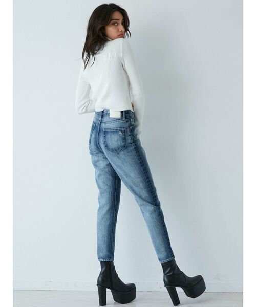 GYDA（ジェイダ）の「BACK EMBROIDERY W ジップアップニットトップス（ニット/セーター・レディース・オフホワイト/ブラック・FREE）」の12枚目の写真