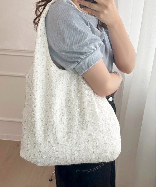 apres jour(アプレジュール)の「【apres jour×ARIAZ】マーガレットトートBAG(トートバッグ・レディース・オフホワイト/アイボリー・FREE)」の8枚目の写真
