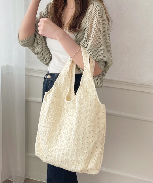 apres jour(アプレジュール)の「【apres jour×ARIAZ】マーガレットトートBAG(トートバッグ・レディース・オフホワイト/アイボリー・FREE)」の3枚目の写真
