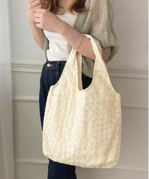 apres jour(アプレジュール)の「【apres jour×ARIAZ】マーガレットトートBAG(トートバッグ・レディース・オフホワイト/アイボリー・FREE)」の12枚目の写真