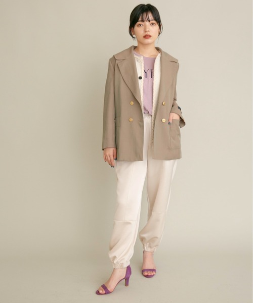Eimee Law(エイミーロウ)の「Bテーラードジャケット(テーラードジャケット・レディース・ブラック/カーキ系・38)」の16枚目の写真