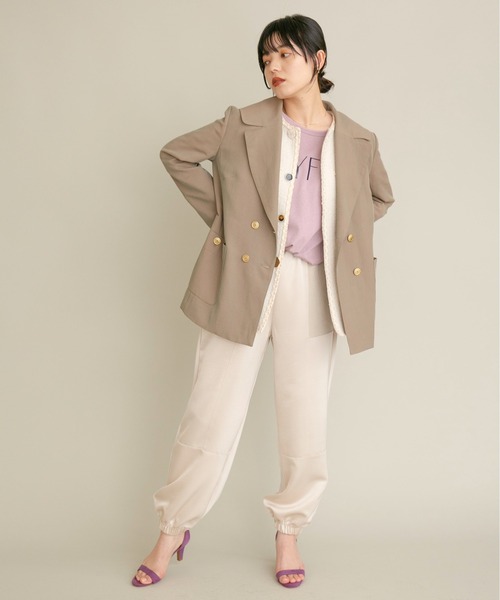 Eimee Law(エイミーロウ)の「Bテーラードジャケット(テーラードジャケット・レディース・ブラック/カーキ系・38)」の17枚目の写真