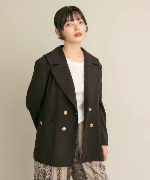 Eimee Law(エイミーロウ)の「Bテーラードジャケット(テーラードジャケット・レディース・ブラック/カーキ系・38)」の5枚目の写真
