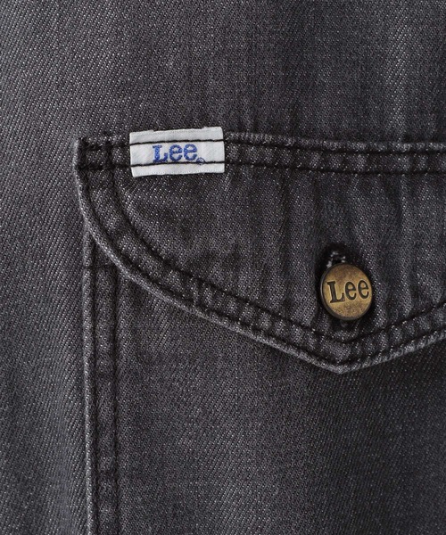 BAYFLOW（ベイフロー）の「【LEE(リー)】デニムシャツワンピ（ワンピース・レディース・ライトブルー/ブラック/サックスブルー系・FREE）」の18枚目の写真