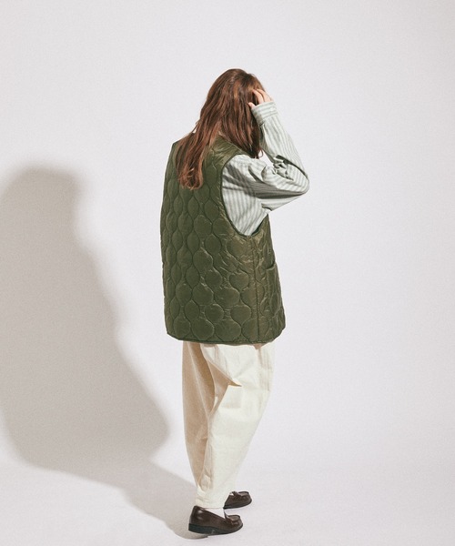 MUHET（ミュエータ）の「アソートベスト（ベスト・レディース・ブラック/ダークブラウン/ベージュ/カーキ・FREE）」の11枚目の写真