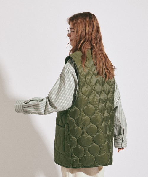 MUHET（ミュエータ）の「アソートベスト（ベスト・レディース・ブラック/ダークブラウン/ベージュ/カーキ・FREE）」の9枚目の写真