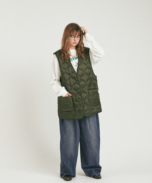 MUHET（ミュエータ）の「アソートベスト（ベスト・レディース・ブラック/ダークブラウン/ベージュ/カーキ・FREE）」の15枚目の写真