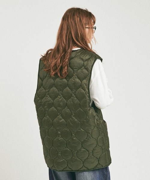 MUHET（ミュエータ）の「アソートベスト（ベスト・レディース・ブラック/ダークブラウン/ベージュ/カーキ・FREE）」の14枚目の写真