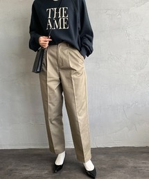 【mina1月号掲載】[Jeans Factory Clothes/ジーンズファクトリークローズ] 1タックイージーカラーパンツ