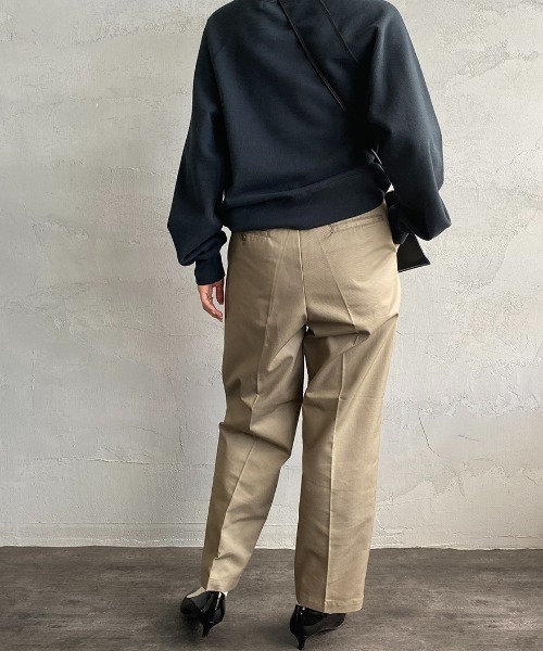 JEANS FACTORY Clothes（ジーンズファクトリークローズ）の「【mina1月号掲載】[Jeans Factory Clothes/ジーンズファクトリークローズ] 1タックイージーカラーパンツ（その他パンツ・レディース・ブラック/ベージュ/グリーン/オレンジ・S）」の22枚目の写真