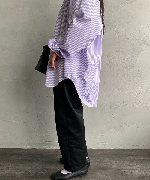 JEANS FACTORY Clothes（ジーンズファクトリークローズ）の「【mina1月号掲載】[Jeans Factory Clothes/ジーンズファクトリークローズ] 1タックイージーカラーパンツ（その他パンツ・レディース・ブラック/ベージュ/グリーン/オレンジ・S）」の11枚目の写真