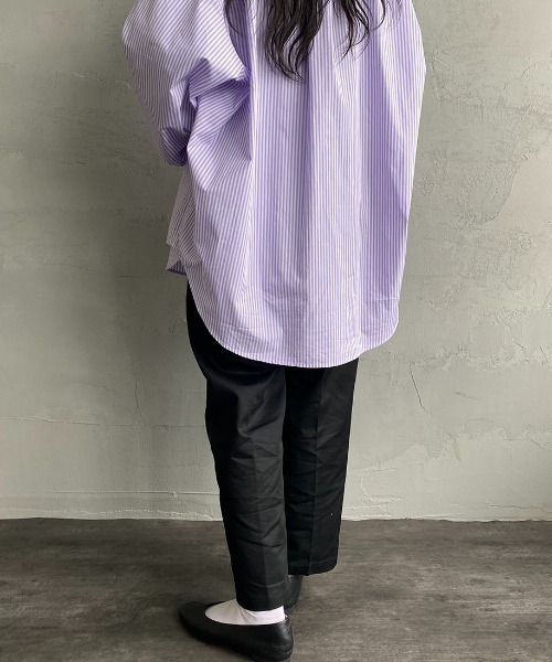 JEANS FACTORY Clothes（ジーンズファクトリークローズ）の「【mina1月号掲載】[Jeans Factory Clothes/ジーンズファクトリークローズ] 1タックイージーカラーパンツ（その他パンツ・レディース・ブラック/ベージュ/グリーン/オレンジ・S）」の12枚目の写真