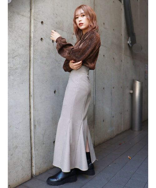 MURUA（ムルーア）の「ハイウエストナローマーメイドスカート（スカート・レディース・ブラック/ベージュ/ブラウン/その他1・1/2/0）」の6枚目の写真