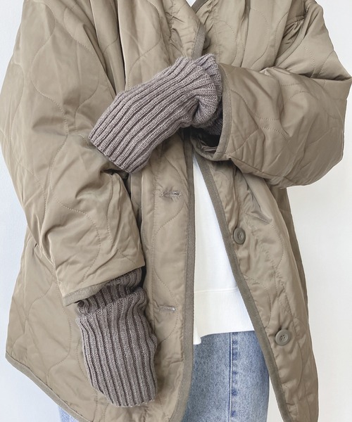 AS KNOW AS plus（アズノゥアズプラス）の「リブアームウォーマー　【ZOZOTOWN限定アイテム】（アームカバー・レディース・アイボリー/ブラック/グレー/ブラウン/ベージュ・FREE）」の10枚目の写真