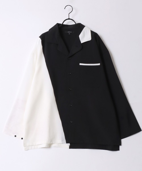 【オマケ付き】AYH ASYMMETRY SHIRTS/アシンメトリーシャツ yaunn｜アシンメトリー シャツ 白／COTTON ASYMMETRY SHIRT