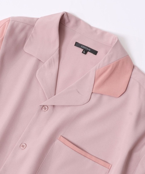 SITRY（シトリー）の「Oversize Drop shoulder asymmetry set up/別注 オーバーサイズ ドロップショルダー アシンメトリー パジャマ セットアップ（セットアップ・メンズ・ブラック/ピンク・M/L）」の13枚目の写真