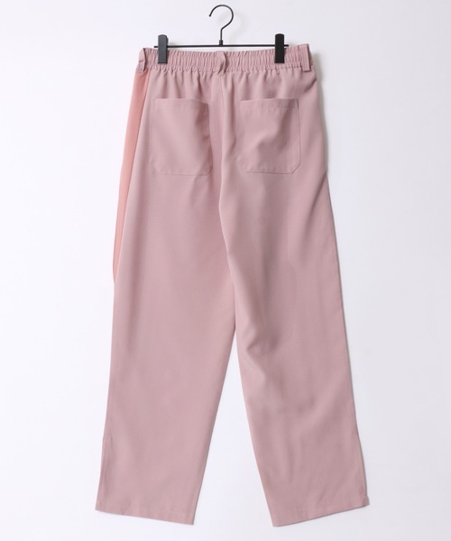 SITRY（シトリー）の「Oversize Drop shoulder asymmetry set up/別注 オーバーサイズ ドロップショルダー アシンメトリー パジャマ セットアップ（セットアップ・メンズ・ブラック/ピンク・M/L）」の12枚目の写真