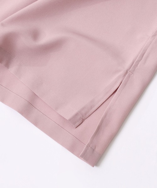 SITRY（シトリー）の「Oversize Drop shoulder asymmetry set up/別注 オーバーサイズ ドロップショルダー アシンメトリー パジャマ セットアップ（セットアップ・メンズ・ブラック/ピンク・M/L）」の18枚目の写真