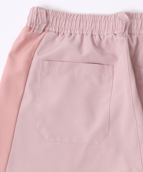 SITRY（シトリー）の「Oversize Drop shoulder asymmetry set up/別注 オーバーサイズ ドロップショルダー アシンメトリー パジャマ セットアップ（セットアップ・メンズ・ブラック/ピンク・M/L）」の22枚目の写真