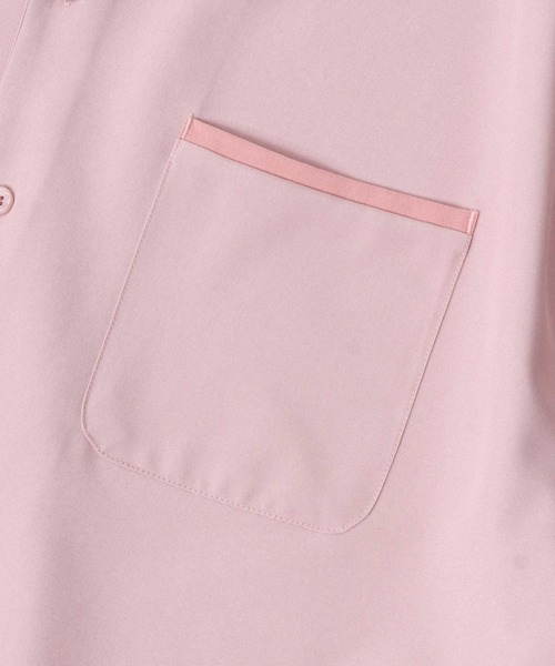 SITRY（シトリー）の「Oversize Drop shoulder asymmetry set up/別注 オーバーサイズ ドロップショルダー アシンメトリー パジャマ セットアップ（セットアップ・メンズ・ブラック/ピンク・M/L）」の16枚目の写真