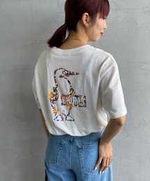 [CHUMS/チャムス] ブービーロゴ オーシャンダイ柄 バックプリントTシャツ