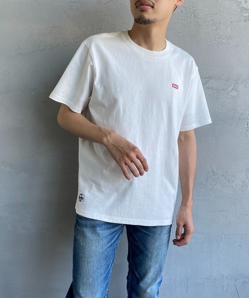 CHUMS（チャムス）の「[CHUMS/チャムス] ブービーロゴ オーシャンダイ柄 バックプリントTシャツ（Tシャツ/カットソー・レディース・ネイビー/ブラック/ホワイト・L/M/XL）」の7枚目の写真