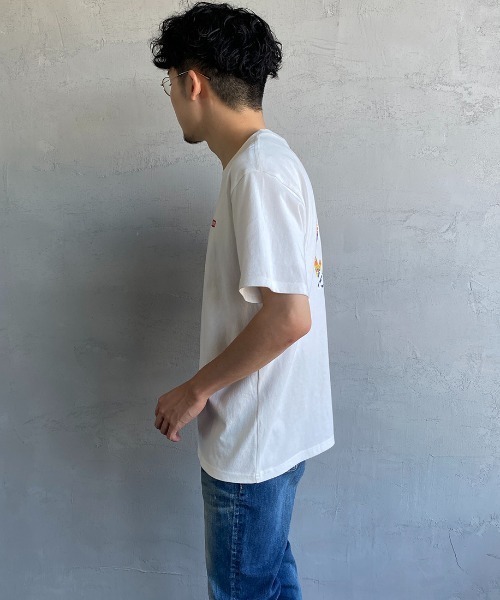 CHUMS（チャムス）の「[CHUMS/チャムス] ブービーロゴ オーシャンダイ柄 バックプリントTシャツ（Tシャツ/カットソー・レディース・ネイビー/ブラック/ホワイト・L/M/XL）」の8枚目の写真