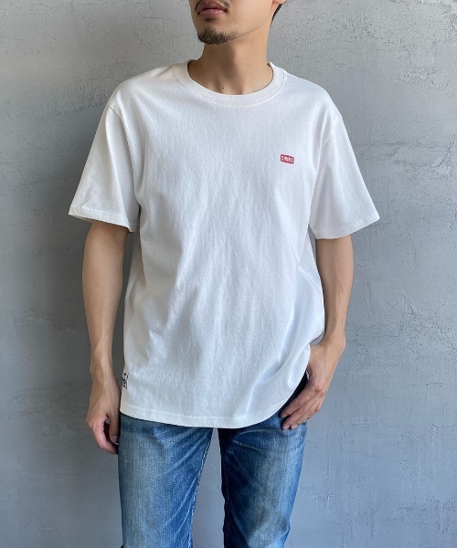 CHUMS（チャムス）の「[CHUMS/チャムス] ブービーロゴ オーシャンダイ柄 バックプリントTシャツ（Tシャツ/カットソー・レディース・ネイビー/ブラック/ホワイト・L/M/XL）」の13枚目の写真
