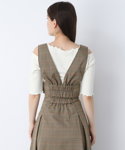 mysty woman（ミスティウーマン）の「セパレートジャンスカ2 165130（ワンピース・レディース・ブラック/アイボリー/ブラウン系その他・SMALL/MEDIUM）」の8枚目の写真