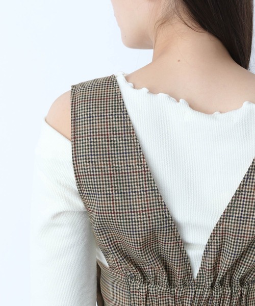 mysty woman（ミスティウーマン）の「セパレートジャンスカ2 165130（ワンピース・レディース・ブラック/アイボリー/ブラウン系その他・SMALL/MEDIUM）」の9枚目の写真