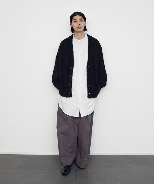 オーバーサイズ mohair taste y2k カーディガン ブラック オーバーサイズ mohair taste y2k カーディガン ブラック モヘア