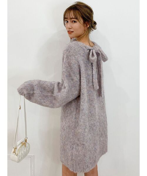 dazzlin(ダズリン)の「ミックスカラーブークレチュニック(ニット/セーター・レディース・ピンク/ブルー/グレー/パープル・FREE)」の16枚目の写真