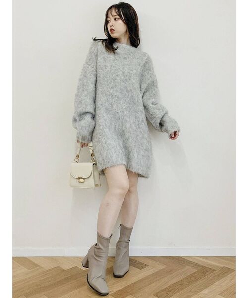 dazzlin(ダズリン)の「ミックスカラーブークレチュニック(ニット/セーター・レディース・ピンク/ブルー/グレー/パープル・FREE)」の12枚目の写真