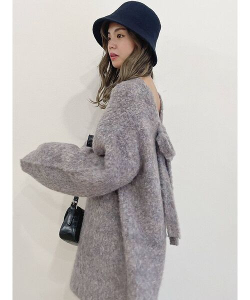 dazzlin(ダズリン)の「ミックスカラーブークレチュニック(ニット/セーター・レディース・ピンク/ブルー/グレー/パープル・FREE)」の21枚目の写真