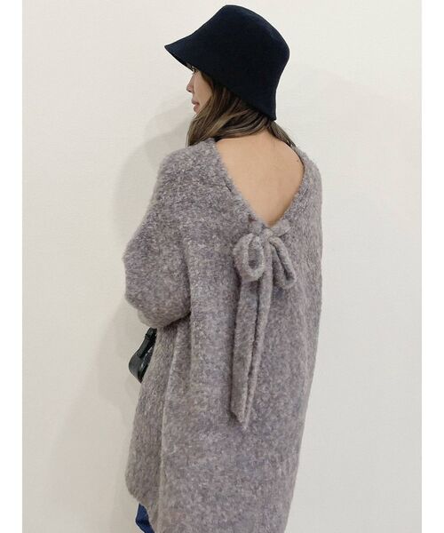 dazzlin(ダズリン)の「ミックスカラーブークレチュニック(ニット/セーター・レディース・ピンク/ブルー/グレー/パープル・FREE)」の20枚目の写真