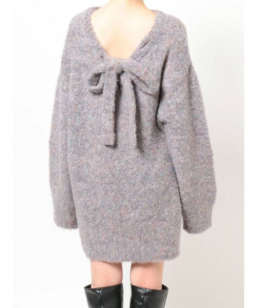 dazzlin(ダズリン)の「ミックスカラーブークレチュニック(ニット/セーター・レディース・ピンク/ブルー/グレー/パープル・FREE)」の17枚目の写真