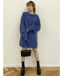 dazzlin | ミックスカラーブークレチュニック(ニット/セーター)