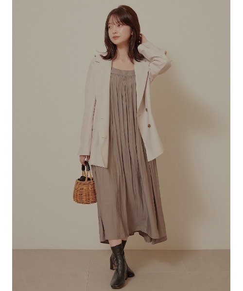 Stylevoice for xxx(スタイルヴォイスフォー)の「2WAYサテンギャザースカート(スカート・レディース・ブラック/カーキ・FREE)」の17枚目の写真