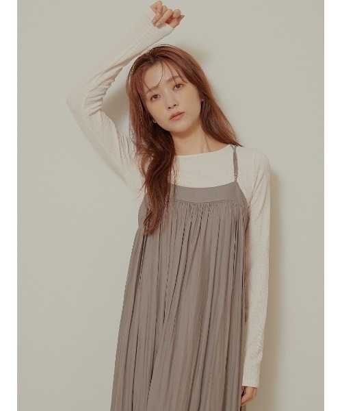 Stylevoice for xxx(スタイルヴォイスフォー)の「2WAYサテンギャザースカート(スカート・レディース・ブラック/カーキ・FREE)」の22枚目の写真