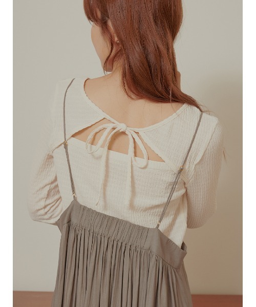 Stylevoice for xxx(スタイルヴォイスフォー)の「2WAYサテンギャザースカート(スカート・レディース・ブラック/カーキ・FREE)」の5枚目の写真