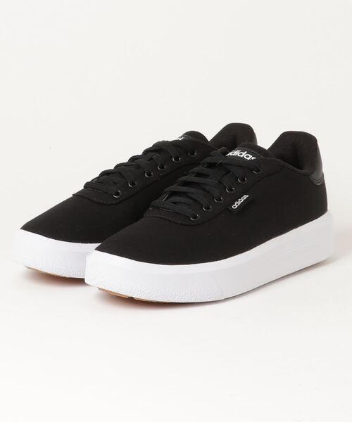 adidas(アディダス)の「adidas アディダス cln court pf w CLN コートプラットフォーム GW6909 CBLK/FWHT/CBLK(スニーカー・レディース・ブラック・25.5cm/22.5cm/23.5cm/24.0cm/24.5cm/23.0cm/22.0cm/25.0cm)」の1枚目の写真