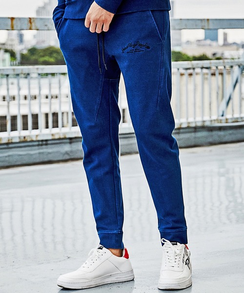 RATTLE TRAP（ラトルトラップ）の「【JUST PLAY】インディゴポンチ立体ジョガーパンツ<セットアップ対応＞（その他パンツ・メンズ・ブルー・LL/S/M/L）」の7枚目の写真