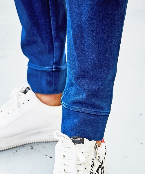 RATTLE TRAP（ラトルトラップ）の「【JUST PLAY】インディゴポンチ立体ジョガーパンツ<セットアップ対応＞（その他パンツ・メンズ・ブルー・LL/S/M/L）」の15枚目の写真