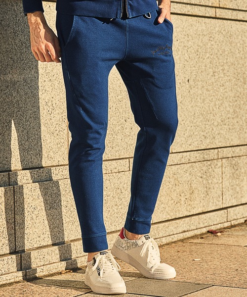 RATTLE TRAP（ラトルトラップ）の「【JUST PLAY】インディゴポンチ立体ジョガーパンツ<セットアップ対応＞（その他パンツ・メンズ・ブルー・LL/S/M/L）」の22枚目の写真