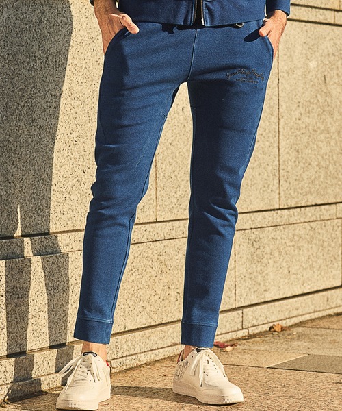 RATTLE TRAP（ラトルトラップ）の「【JUST PLAY】インディゴポンチ立体ジョガーパンツ<セットアップ対応＞（その他パンツ・メンズ・ブルー・LL/S/M/L）」の18枚目の写真